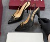 Женские текстильные туфли Gucci черные с открытой пяткой 2025