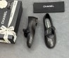 Женские кожаные балетки Chanel черные с бантом 2025
