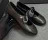 Женские кожаные балетки Chanel черные с бантом 2025
