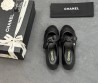 Женские кожаные балетки Chanel черные с бантом 2025