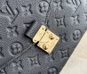 Женская кожаная сумка Louis Vuitton черная 25х19 2025