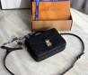 Женская кожаная сумка Louis Vuitton черная 25х19 2025