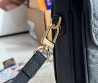 Женская кожаная сумка Louis Vuitton черная 25х19 2025