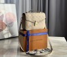Женская кожаная сумка Louis Vuitton бежевая 25х19 2025