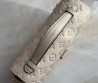 Женская кожаная сумка Louis Vuitton бежевая 25х19 2025