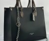 Женская кожаная сумка Louis Vuitton черная с цепочкой 34х27х13 2025