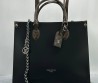 Женская кожаная сумка Louis Vuitton черная с цепочкой 34х27х13 2025