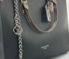 Женская кожаная сумка Louis Vuitton черная с цепочкой 34х27х13 2025