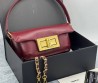 Женская кожаная сумка Chanel бордовая 26х16 2025