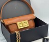 Женская кожаная сумка Chanel коричневая 26х16 2025