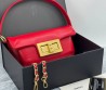 Женская кожаная сумка Chanel красная 26х16 2025