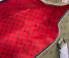 Дорожная кожаная сумка унисекс Louis Vuitton зеленая в логотипах 50х27 2025