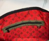 Дорожная кожаная сумка унисекс Louis Vuitton зеленая в логотипах 50х27 2025