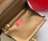 Женская кожаная сумка с плетением Valentino бронзовая 23х16 2025