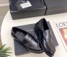 Женские кожаные лоферы Saint Laurent черные с монограммой 2025