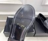 Женские кожаные лоферы Saint Laurent черные с монограммой 2025