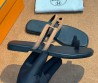 Женские кожаные шлепанцы Hermes бежевые с черным 2025