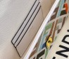 Женская текстильная сумка Fendi белая с разноцветными буквами 20х10 2025