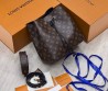 Женская кожаная сумка Louis Vuitton коричневая с черным 25х25 2025