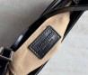 Женская кожаная сумка Jacquemus черная лакированная 28х14 2025