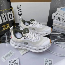 Женские комбинированные кроссовки Loewe Cloudtilt белые 2025