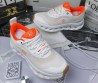 Женские комбинированные кроссовки Loewe Cloudtilt белые с оранжевым 2025