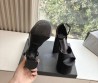 Женские кожаные босоножки Balenciaga черные каблук 15 см 2025