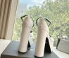Женские кожаные босоножки Balenciaga белые каблук 15 см 2025
