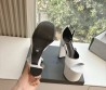 Женские кожаные босоножки Balenciaga белые каблук 15 см 2025