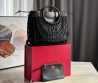 Женская кожаная сумка с плетением Valentino черная 38х34 2025