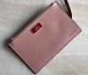 Женская кожаная сумка с плетением Valentino розовая 38х34 2025