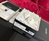 Женские кожаные шлепанцы Chanel белые с цветком 2025