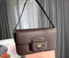 Женская кожаная сумка Miu Miu коричневая 25х15 2025