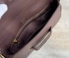 Женская кожаная сумка Miu Miu коричневая 25х15 2025