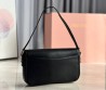 Женская кожаная сумка Miu Miu черная 25х15 2025