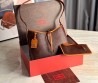 Женская кожаная сумка Etro коричневая 30х25 2025