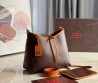 Женская кожаная сумка Etro коричневая 30х25 2025