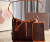 Женская кожаная сумка Etro коричневая 30х25 2025