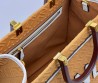 Женская текстильная сумка Fendi коричневая 36х30х8 2025