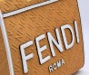 Женская текстильная сумка Fendi коричневая 36х30х8 2025