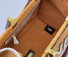 Женская текстильная сумка Fendi коричневая 36х30х8 2025