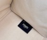 Женская текстильная сумка Fendi молочная 36х30х8 2025