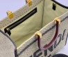 Женская текстильная сумка Fendi бежевая 36х30х8 2025
