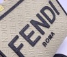Женская текстильная сумка Fendi бежевая 36х30х8 2025