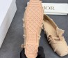 Женские текстильные балетки Christian Dior бежевые с ремешком 2025
