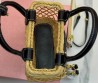 Женская комбинированная сумка Miu Miu бежевая с черным 20х15 2025