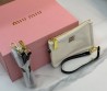 Женская комбинированная сумка Miu Miu бежевая с черным 20х15 2025