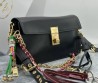 Женская кожаная сумка Prada черная 24х20х8 2025