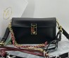 Женская кожаная сумка Prada черная 24х20х8 2025