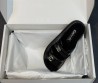 Женские кожаные шлепанцы Chanel черные глянцевые 2025